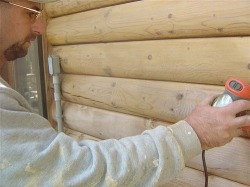 log cabin chinking repair